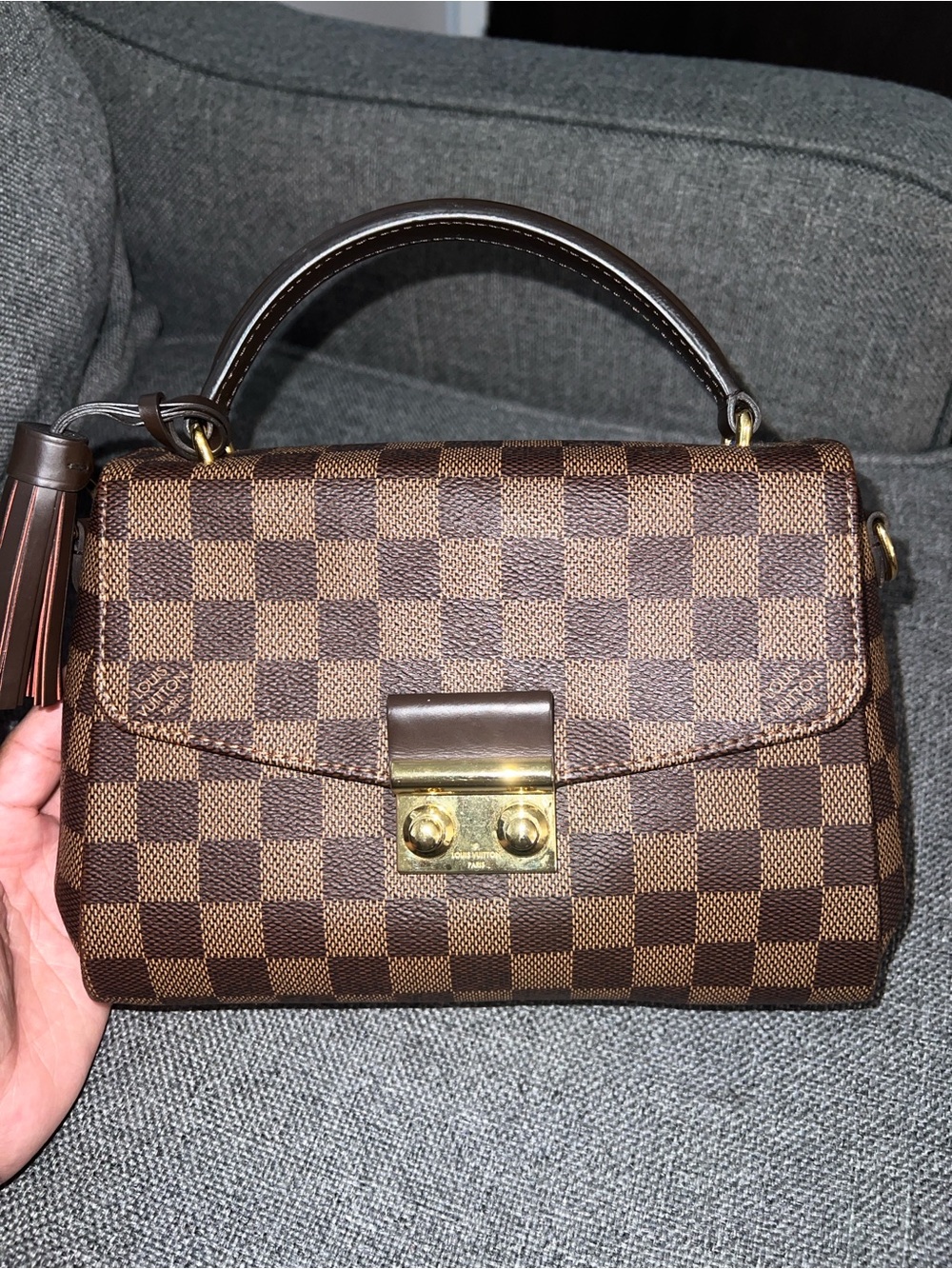 Louis Vuitton Damier Ebene Croisette Crossbody bag